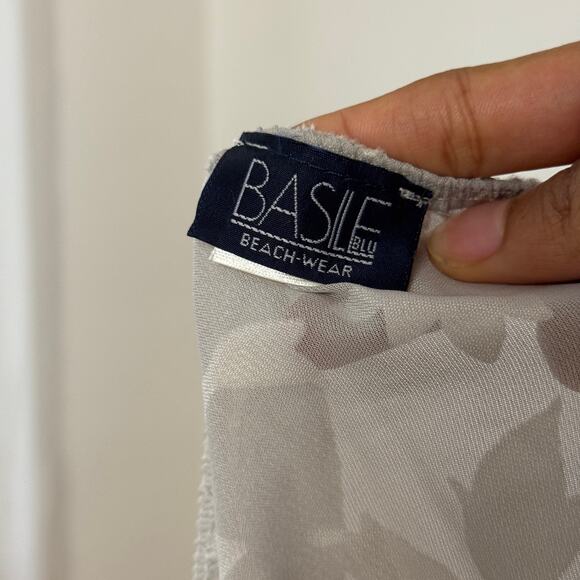 Vintage Euro Sheer Floral Halter Tie-Back Mini Dress (S/M) - Picture 6 of 6